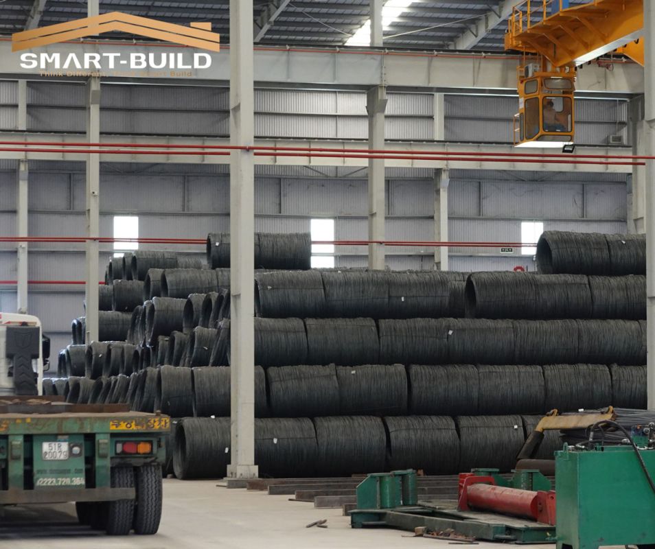 1090 tấn thép Hoà Phát được bàn  giao, đặt để có trật tự tại dự án Vùng 5 Hải Quân